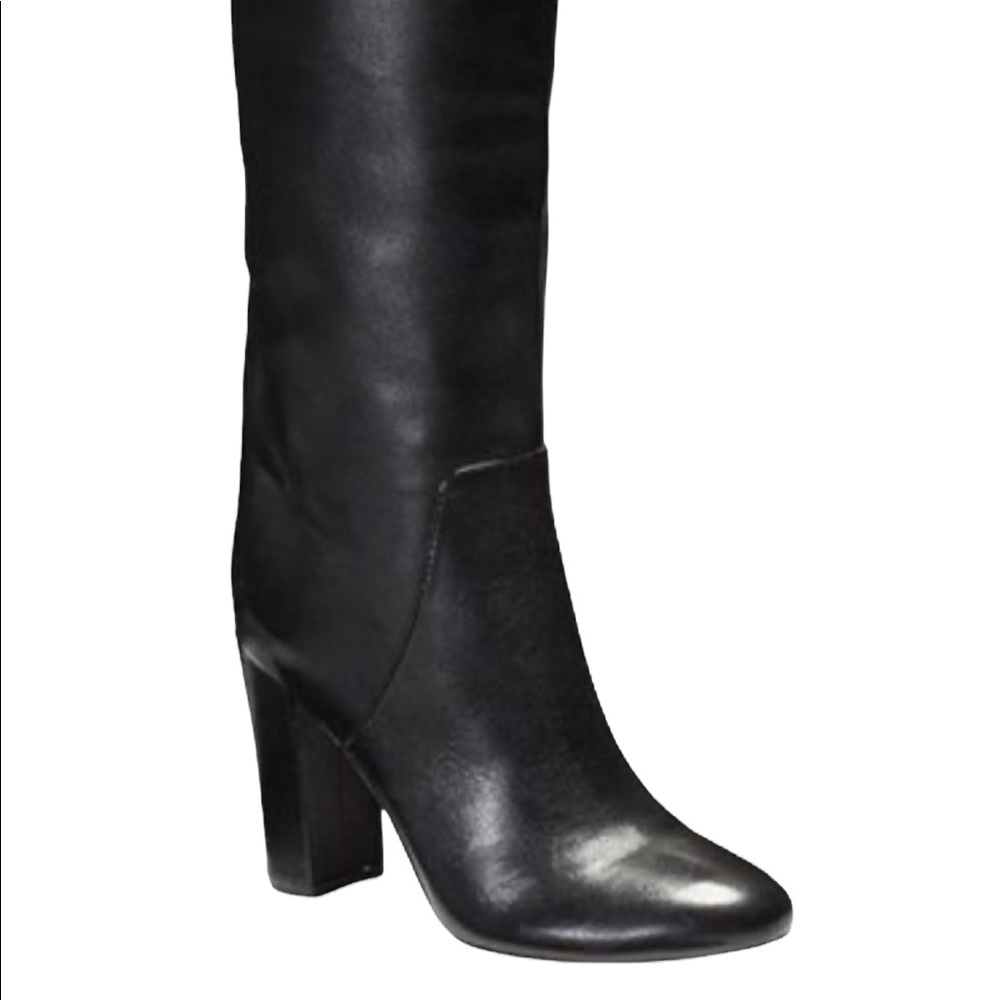 Gorgeous Vince Camuto Signature Tiona Tall Black Luxe Leather Boots